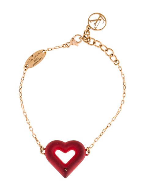 louis vuitton bracelet love heart|louis vuitton charm bracelet collection.